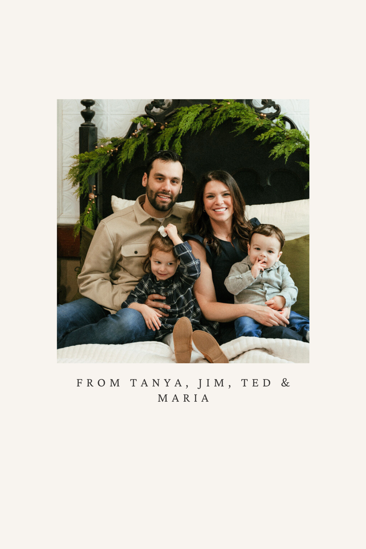 Minimalist Holiday Card Template | Editable Printable Design | Vertical 4x6 or 5x7