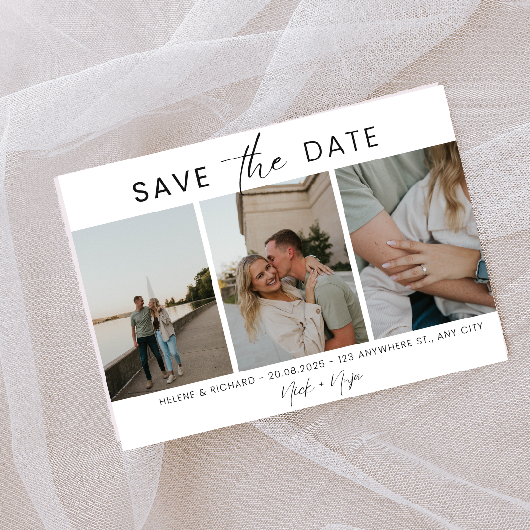 Minimalist Color Save the Date Templates