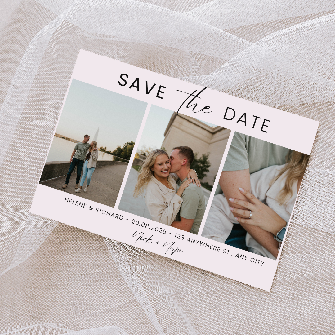 Minimalist Color Save the Date Templates