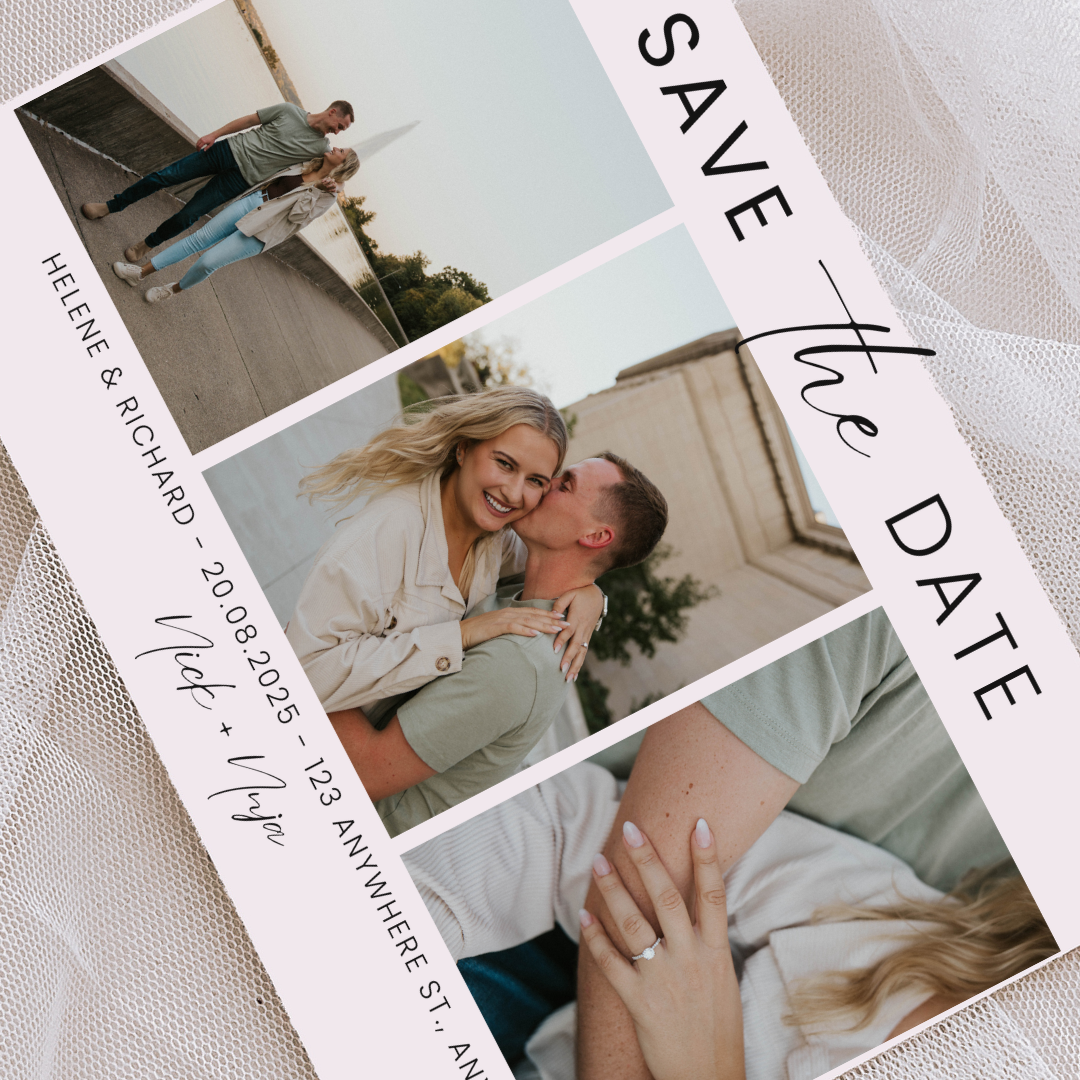 Minimalist Color Save the Date Templates