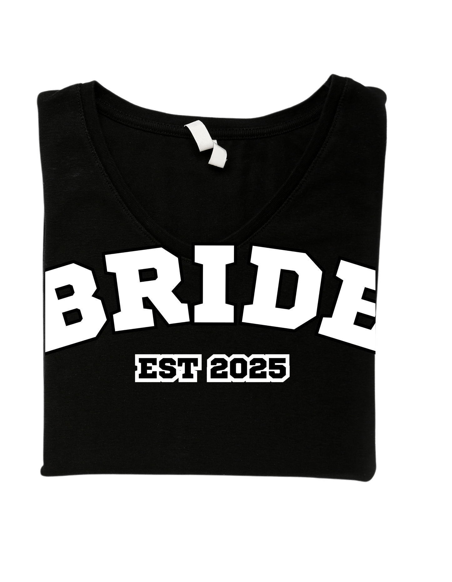 BRIDE Comfort Colors T-Shirt // Vintage- Inspired, Bold Sports Lettering, Black Unisex Tee