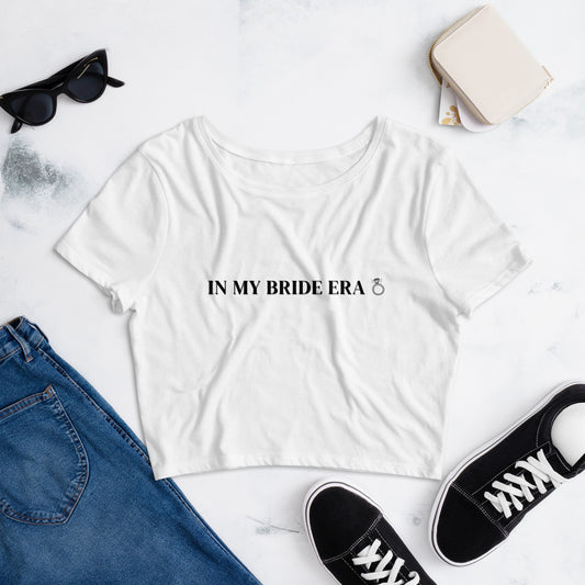 IN MY BRIDE ERA Crop Top - White